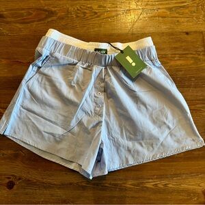 DAILY DRILLS POPLIN DOUBLE BAND RESORT SHORTS

Color: Mist